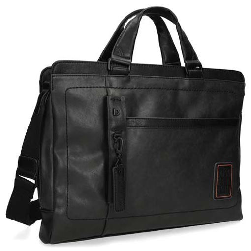 Picture of DOGS BY BELUCHI - MENS BLACK BRIEFCASE